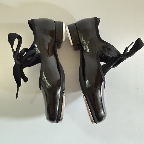 BLOCH Annie Tyette Tap Shoes Black Patent Leather S0350G Little Kids Size 11 - Picture 3 of 14